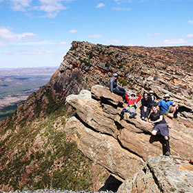 On Tumburru Peak with Point Bonney looming beyond