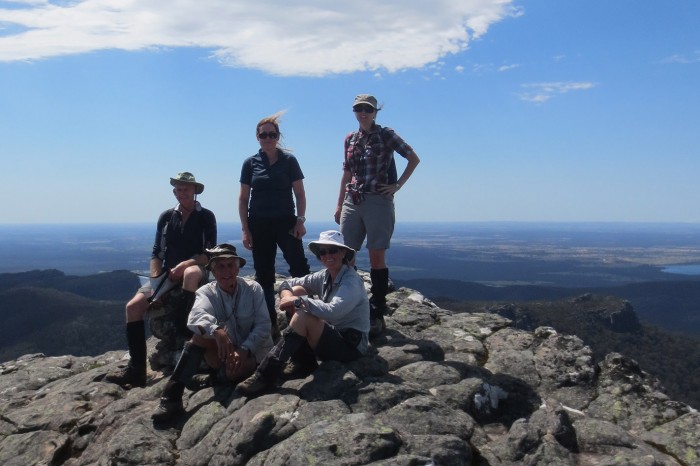 The team on Mt Rosea