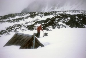 Mike on arrival at Kitchen Hut