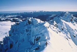 Peter in summit ridge looking north