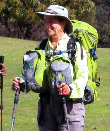 Lorraine Thomas with her Aarn Pack