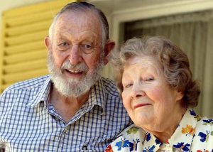 Warren Bonython with his beloved wife, Bunty