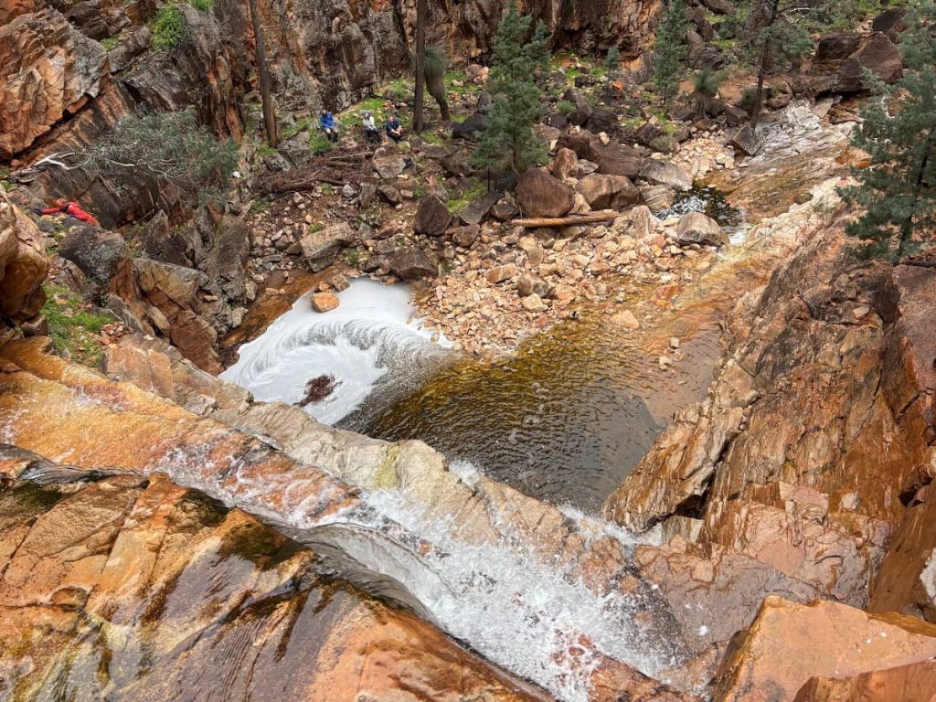 rover rockhole waterfall